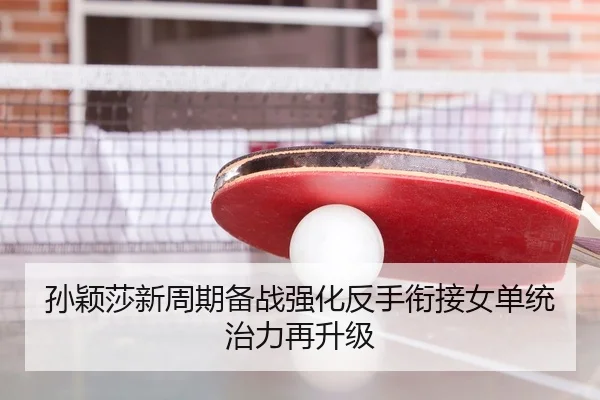孙颖莎新周期备战强化反手衔接女单统治力再升级